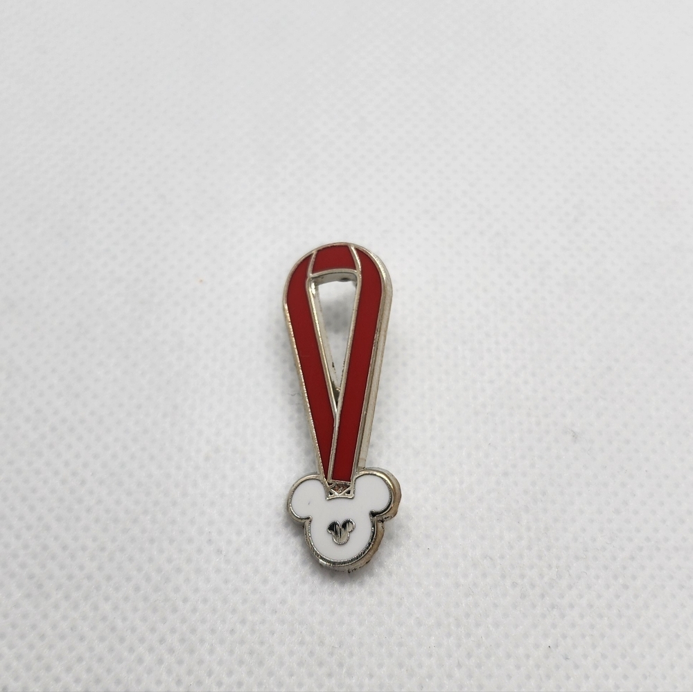 🌺 5/$25 Disney Hidden Mickey Lanyard Trading Pin Red